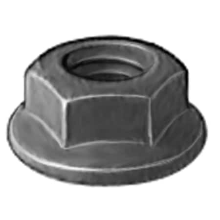 Auveco HEX FLANGE NUT M6-1.0 BLACK PHOS CLASS 9, 100PK 19205